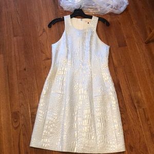 Metallic croc Rebecca Taylor Dress- new with Tags